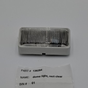 Capacity Dome Light - Rectangular and Clear (136284)