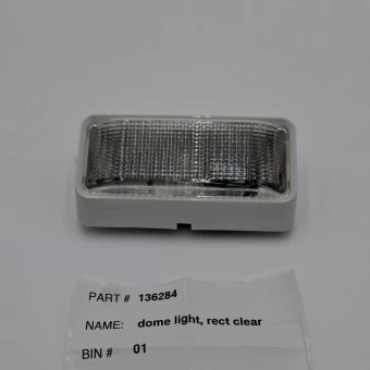 Capacity Dome Light - Rectangular and Clear (136284)