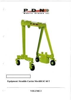 PDN 60 Ton Movilift Straddle Carrier, year 2023, Unused