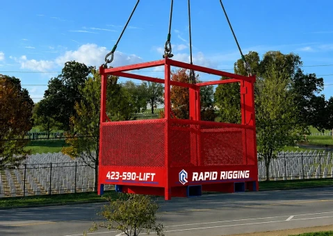Crane Man Baskets for Port Crane Maintenance, OSHA