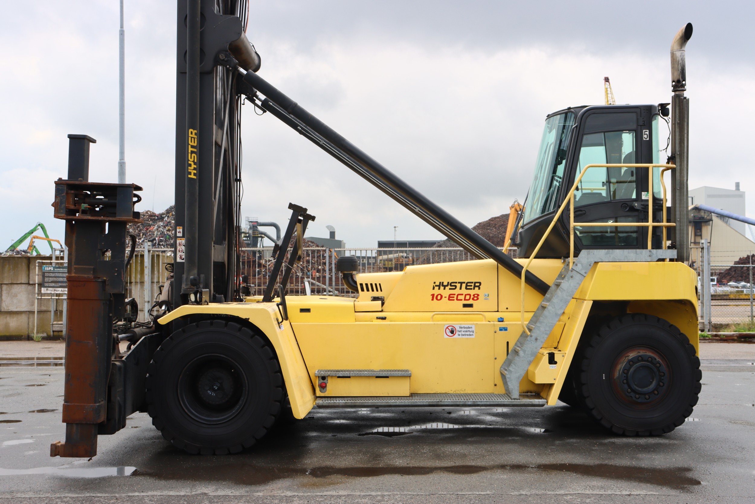 Hyster Container Lock Hyster H10XM-8ECD 10t Empty Container Handler – 2018 - Portneeds.com